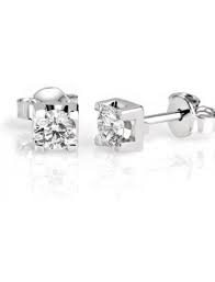 Earrings Giorgio Visconti Woman in White Gold Diamante 0.18 Ct BB37510F - BB37510F